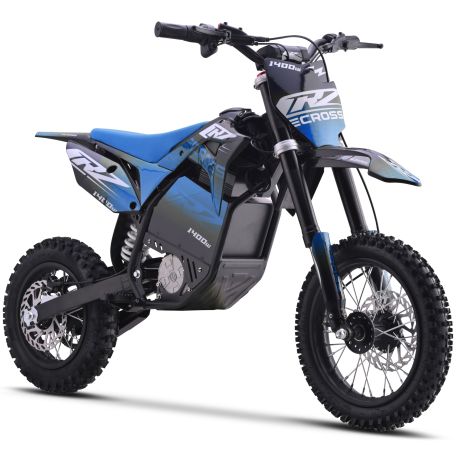 Dirt Bike électrique Enfant CRZ 1600W 48V E-Cross 10"/12" - Bleu