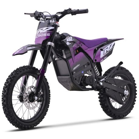 Dirt Bike électrique Enfant CRZ 2000W 48V E-Cross Pro 12"/14" - Violet