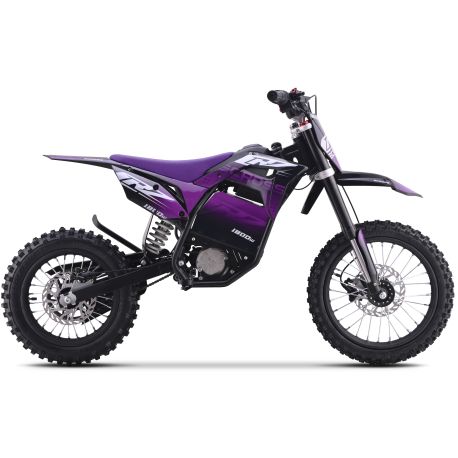 Dirt Bike électrique Enfant CRZ 2000W 48V E-Cross Pro 12"/14" - Violet