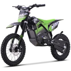 Dirt Bike électrique Enfant CRZ 2000W 48V E-Cross Pro 12"/14" - Vert