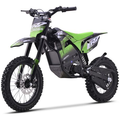 Pit Bike elettrica - CRZ 1800W 48V - E-Cross 12"/14" - Verde