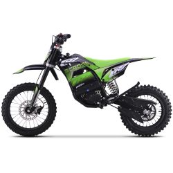 Pit Bike elettrica - CRZ 1800W 48V - E-Cross 12"/14" - Verde
