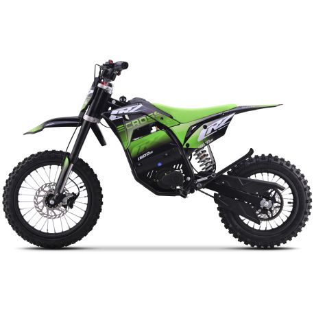 Dirt Bike électrique Enfant CRZ 2000W 48V E-Cross Pro 12"/14" - Vert