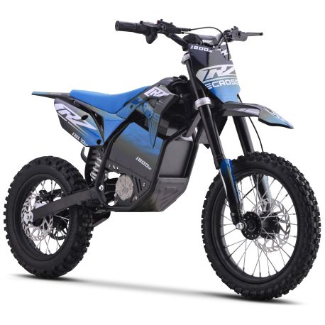 Dirt Bike électrique Enfant CRZ 2000W 48V E-Cross Pro 12"/14" - Bleu