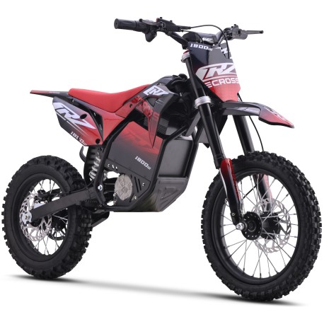 Pit Bike elettrica - CRZ 1800W 48V - E-Cross PRO 12"/14" - Rosso