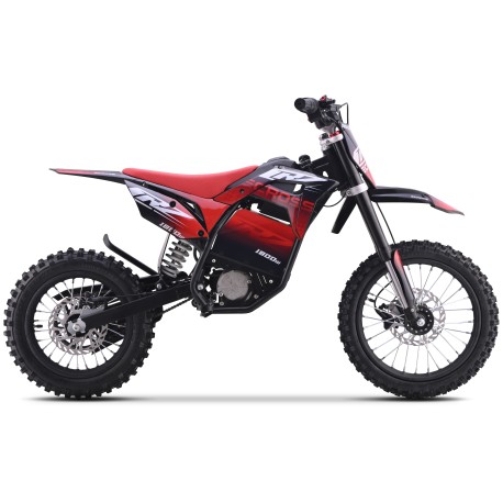 Pit Bike elettrica - CRZ 1800W 48V - E-Cross PRO 12"/14" - Rosso