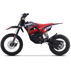 Dirt Bike électrique Enfant CRZ 2000W 48V E-Cross Pro 12"/14" - Rouge