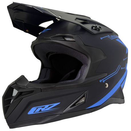 Casque motocross CRZ - Bleu