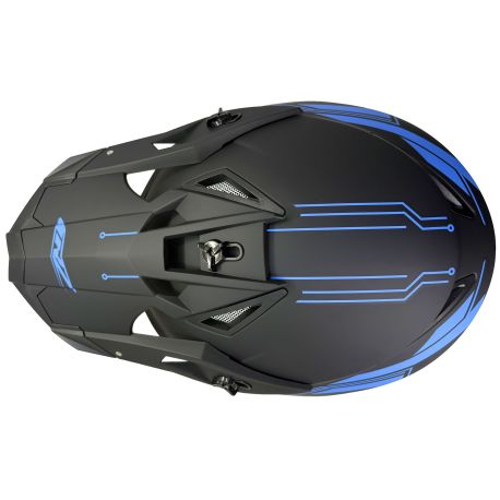 Casque motocross CRZ - Bleu