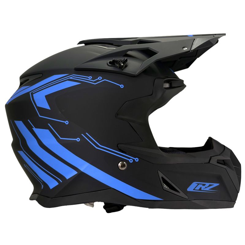 Casque motocross CRZ - Bleu