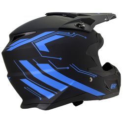 Casque motocross CRZ - Bleu