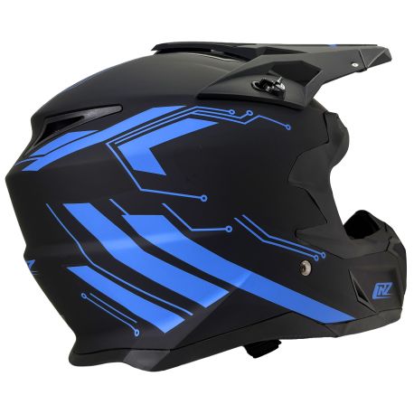 Casque motocross CRZ - Bleu