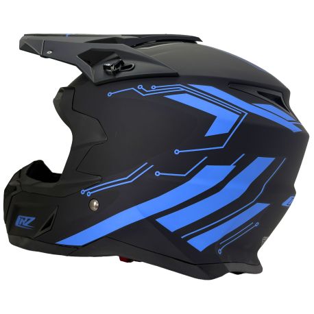 Casque motocross CRZ - Bleu
