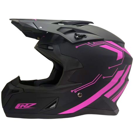 Casque motocross CRZ - Rose