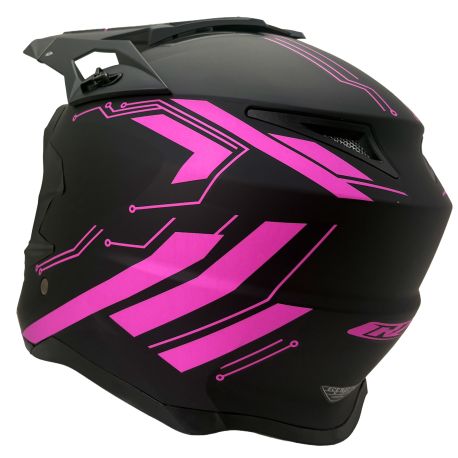 Casque motocross CRZ - Rose