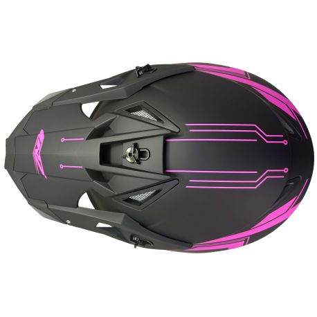 Casque motocross CRZ - Rose