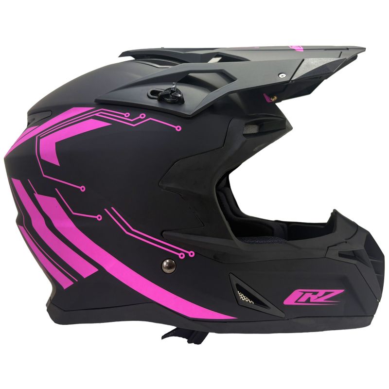 Casque motocross CRZ - Rose