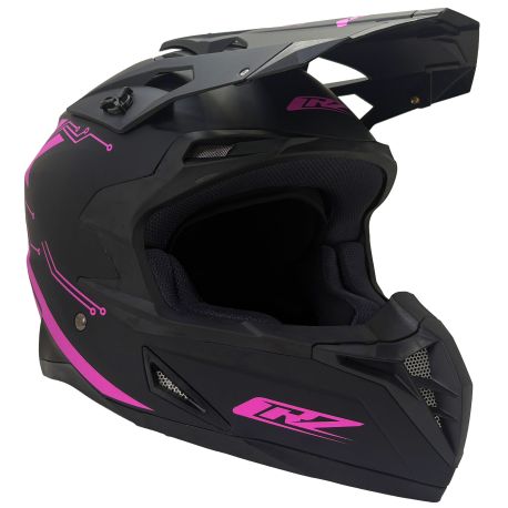 Casque motocross CRZ - Rose