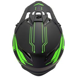 Casque motocross CRZ - Vert