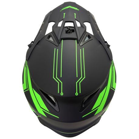 Casque motocross CRZ - Vert