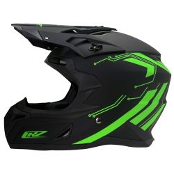 Casque motocross CRZ - Vert