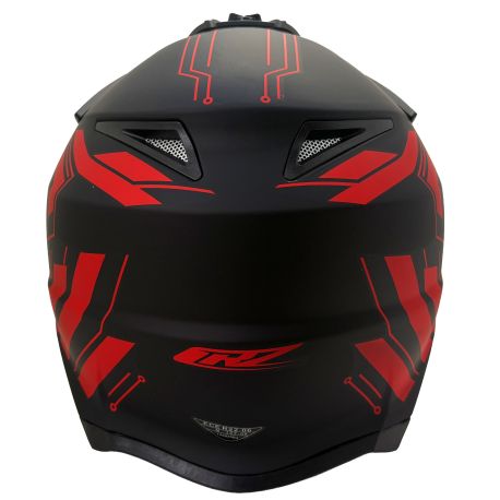 Casque motocross CRZ - Rouge