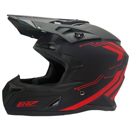 Casque motocross CRZ - Rouge