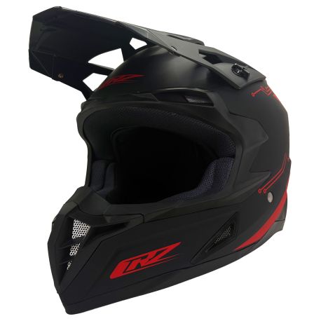 Casque motocross CRZ - Rouge