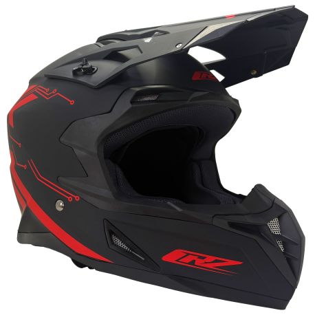 Casque motocross CRZ - Rouge