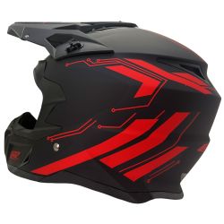 Casque motocross CRZ - Rouge