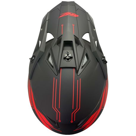 Casque motocross CRZ - Rouge