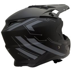 Casque motocross CRZ - Noir