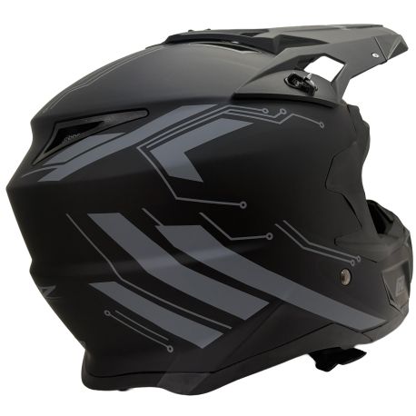 Casque motocross CRZ - Noir