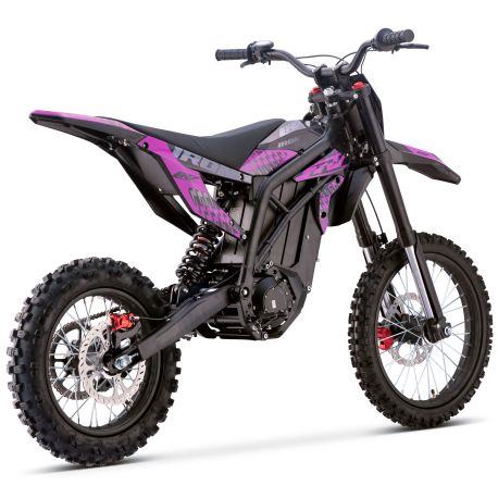 Motocross électrique CRZ - IRON R - 6000W 60V36Ah - 14"/17" - Violet
