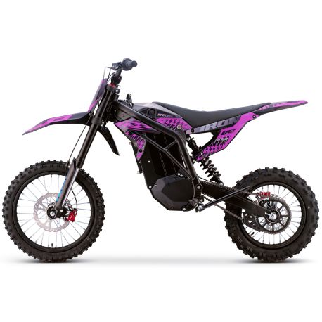 Motocross électrique CRZ - IRON R - 6000W 60V36Ah - 14"/17" - Violet