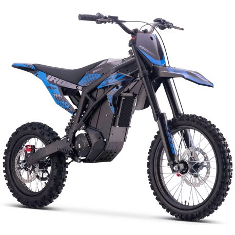 Motocross électrique CRZ - IRON R - 6000W 60V36Ah - 14"/17" - Bleu