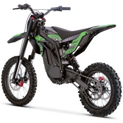 Motocross électrique CRZ - IRON R - 6000W 60V36Ah - 14"/17" - Vert