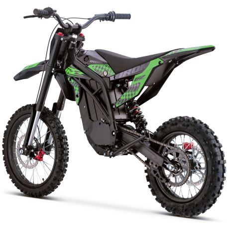 Motocross elettrica CRZ -IRON R - 6000W 60V36Ah - 14"/17" - Verde