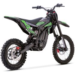 Motocross électrique CRZ - IRON R - 6000W 60V36Ah - 14"/17" - Vert