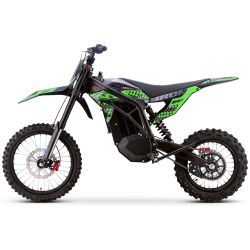 Motocross électrique CRZ - IRON R - 6000W 60V36Ah - 14"/17" - Vert