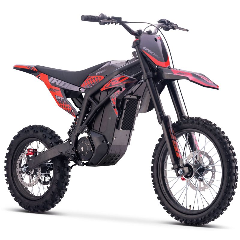 Motocross électrique CRZ - IRON R - 6000W 60V36Ah - 14"/17" - Rouge