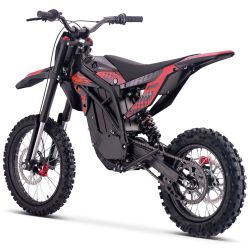 Motocross électrique CRZ - IRON R - 6000W 60V36Ah - 14"/17" - Rouge