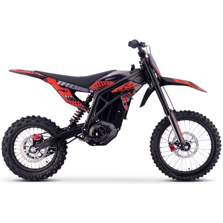 Motocross électrique CRZ - IRON R - 6000W 60V36Ah - 14"/17" - Rouge