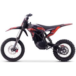 Motocross électrique CRZ - IRON R - 6000W 60V36Ah - 14"/17" - Rouge