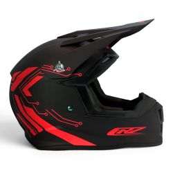 Casque Cross Enfant CRZ - Rouge