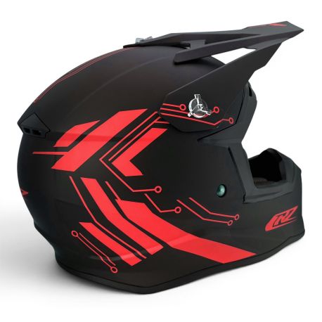Casque Cross Enfant CRZ - Rouge