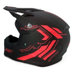 Casque Cross Enfant CRZ - Rouge