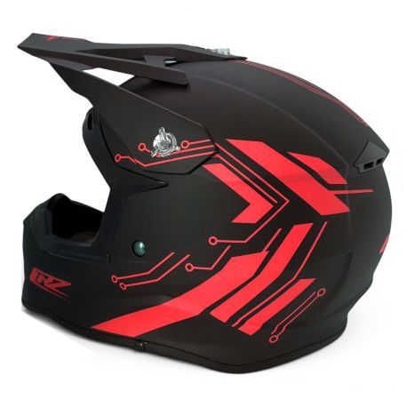 Casque Cross Enfant CRZ - Rouge