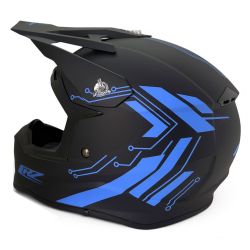 Casque Cross Enfant CRZ - Bleu
