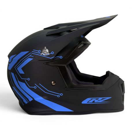 Casque Cross Enfant CRZ - Bleu